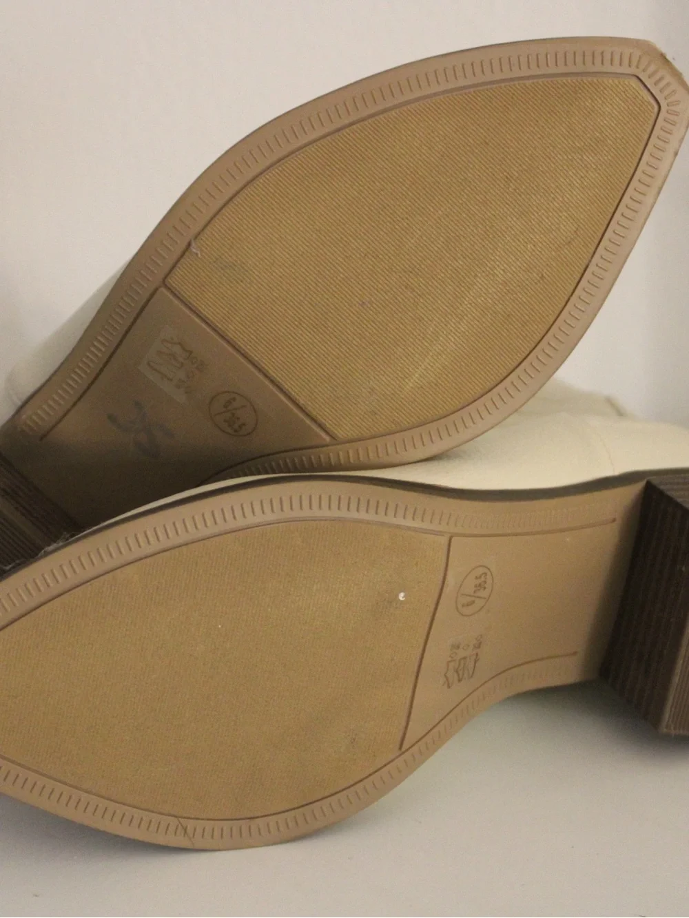 Cream Ankle Chelsea Booties for Women